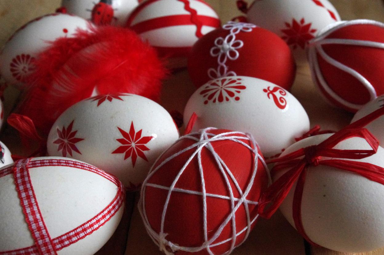 Šikovné ruce - Červená velikonoční vajíčka